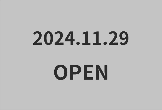 A simple gray image with the text 2024.11.29 OPEN in bold black font.